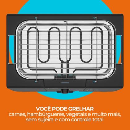Imagem de Churrasqueira Elétrica Cadence Grill Menu