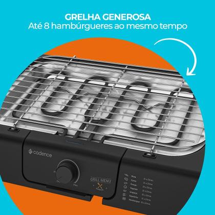 Imagem de Churrasqueira Elétrica Cadence Grill Menu