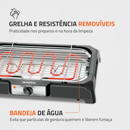 Imagem de Churrasqueira Elétrica, Mondial, 1800W - CH-05