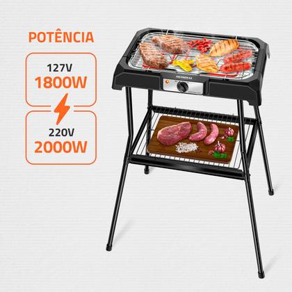 Imagem de Churrasqueira Elétrica Mondial Preto 2000W CH-06