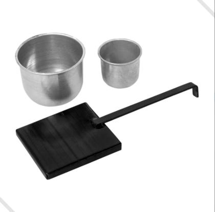 Imagem de Churrasqueira Fogareiro a Álcool Chapa Ferro Multi P/ Mesa