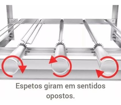 Imagem de Churrasqueira Giratoria Gira Grill 5 Espetos Inox