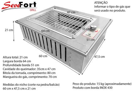Imagem de Churrasqueira gourmet com tampa a gás inox uruguaia