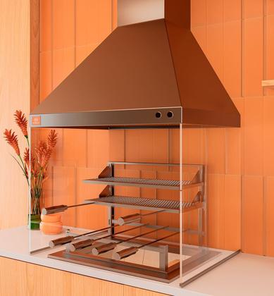 Imagem de Churrasqueira Gourmet Makeer I340 4 S Fundo 3 Vidros 2483 P