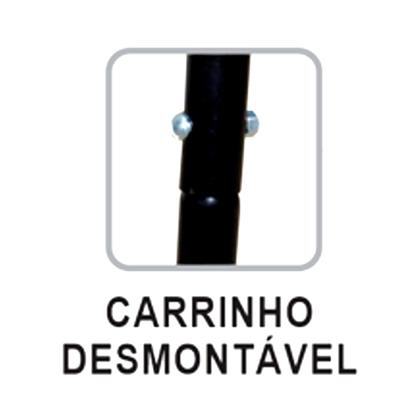 Imagem de Churrasqueira Master Grill Inox Grelha e Carrinho 94x38x30cm