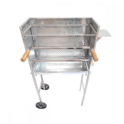 Imagem de Churrasqueira Móvel Carrinho Churrasco Espetinho Galvanizada