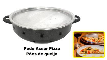 Imagem de Churrasqueira Para Fogão 3 Em 1 N30 Bolo Pão Pizza Grelhados