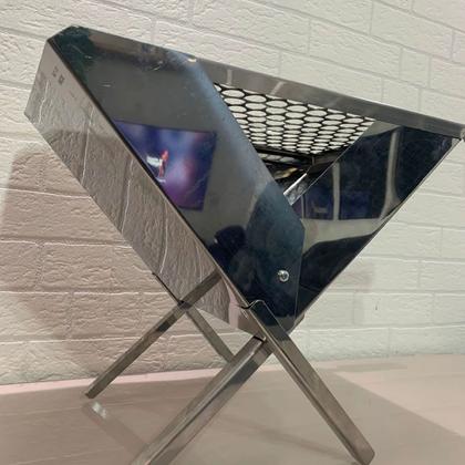 Imagem de Churrasqueira portatil inox top carvão com grelha