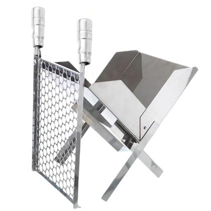 Imagem de Churrasqueira portatil inox top carvão com grelha