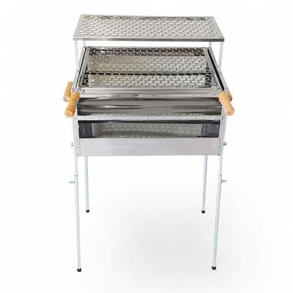 Imagem de Churrasqueira Premium Inox Média Grelha Descanso 50x38