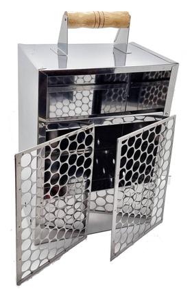 Imagem de Churrasqueira Queijo Coalho Inox Praia Camping