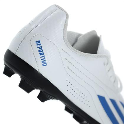 Imagem de Chuteira Adidas Campo Deportivo II FxG J Branca e Azul - Infantil