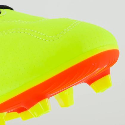Imagem de Chuteira Adidas Predator 24 Club FxG Campo Amarela e Preta