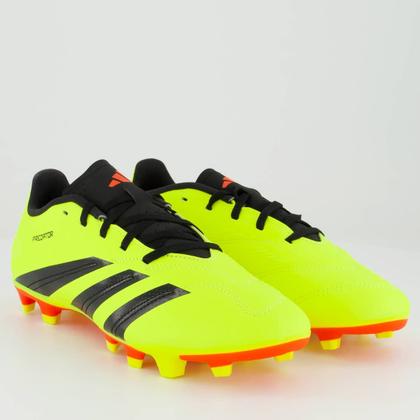 Imagem de Chuteira Adidas Predator 24 Club FxG Campo Amarela e Preta