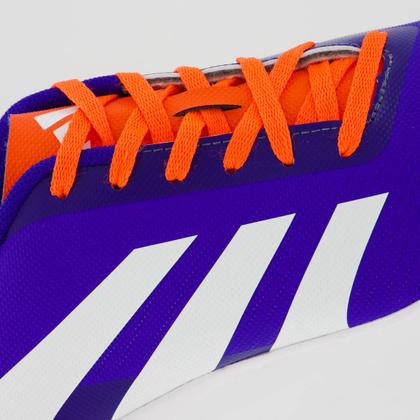 Imagem de Chuteira Adidas Predator Artilheira 24.5 TF Society Azul e Laranja