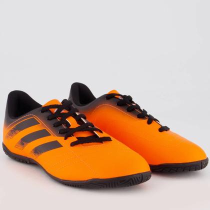Imagem de Chuteira Adidas Rabisco Futsal Juvenil Laranja e Preta