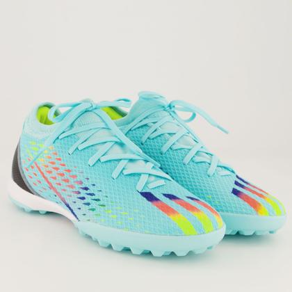 Chuteira Adidas X Speedportal 22.3 TF Society Verde Água