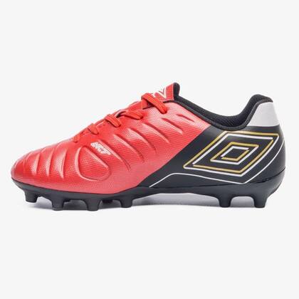 Imagem de Chuteira Campo Umbro Fifty VI Jr Infantil Vermelho