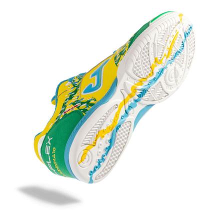 Chuteira de Futsal Joma Top Flex Amandinha 10 Amarelo Verde
