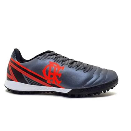 Imagem de Chuteira Flamengo Oxn Dynamic 2 Society - Adulto - Grafite/Preto/Coral