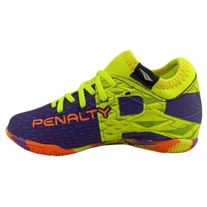 Imagem de Chuteira Futsal Penalty Rx Locker Y-3 Infantil Lima Roxo