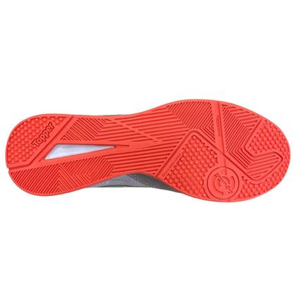 Imagem de Chuteira Futsal Topper Letra 4 Unissex Branco Coral