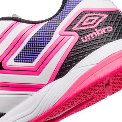 Imagem de Chuteira Futsal Umbro Pro 5 Bump Club Roxo Branco Rosa