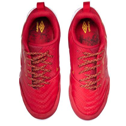 Chuteira Futsal Umbro Pro 5 Bump Dragon Year Vermelho - Chuteira