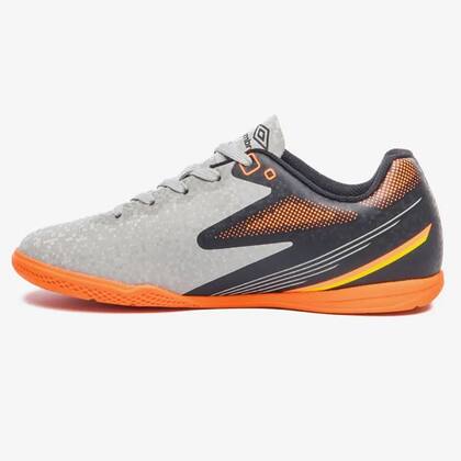 Imagem de Chuteira Futsal Umbro Techno II Jr Infantil Cinza