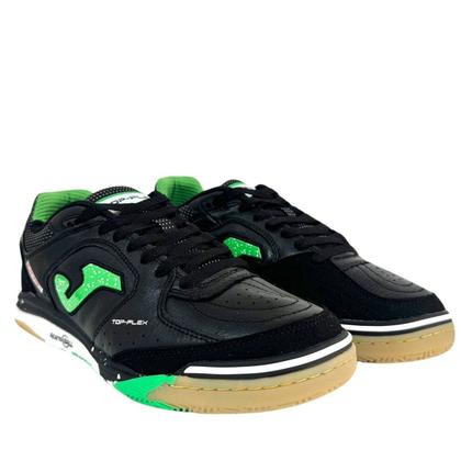 Imagem de Chuteira Joma Top Flex Rebound Futsal Preto/Verde