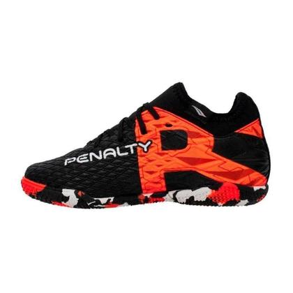 Imagem de Chuteira Penalty Futsal RX Locker Kids Y-3 Infantil Preto + Laranja
