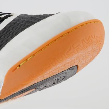Imagem de Chuteira Penalty Max 1000 Ecoknit Futsal Branca e Dourada
