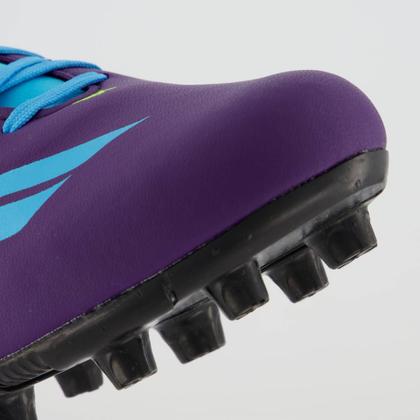 Chuteira Penalty RX Locker Y-4 Campo Roxa e Azul - Chuteira