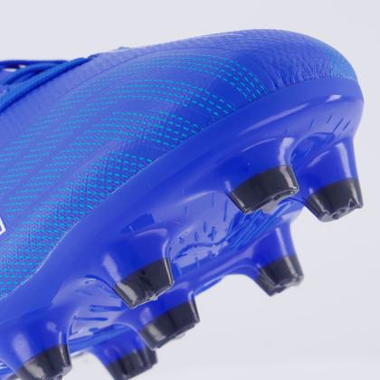 Imagem de Chuteira Puma Ultra 6 Play FG/AG Campo Azul e Laranja