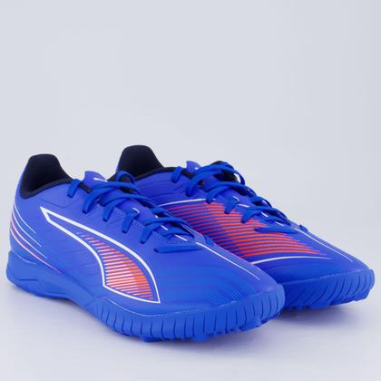 Imagem de Chuteira Puma Ultra 6 Play TT Society Azul e Laranja