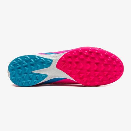 Imagem de Chuteira Society Adamant Top Speed Premier Umbro Unissex Cor:Rosa+CinzaTamanho:35Gênero:Unissex