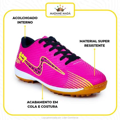Imagem de Chuteira Society Futebol M7 Antiderrapante Qualidade Premium