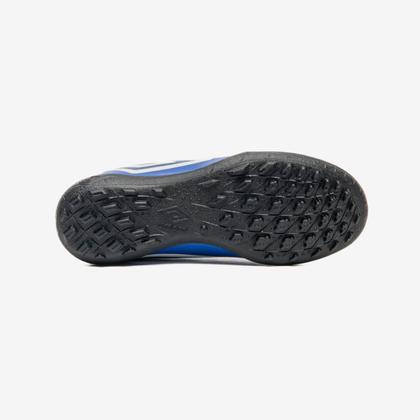 Imagem de Chuteira Society Umbro Orbit Infantil Cor: Azul E Branco - Tamanho: 35