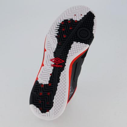 Imagem de Chuteira Umbro Adamant Master Class Pro Bump Futsal Preta e Vermelha