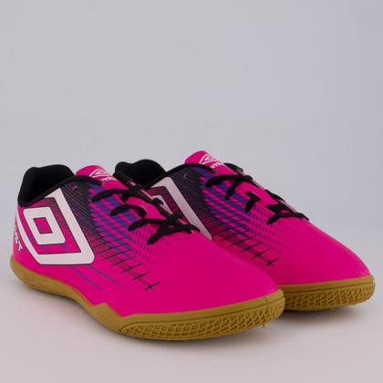 Imagem de Chuteira Umbro Blast Futsal Rosa e Preta