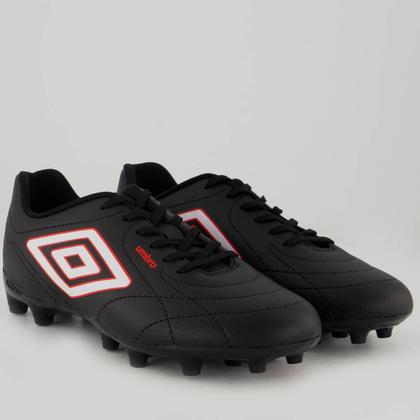 Imagem de Chuteira Umbro Class Footballer Campo Preta e Branca