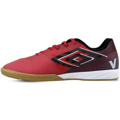Imagem de Chuteira Umbro Futsal Sala V Premier Vermelha - Masculina