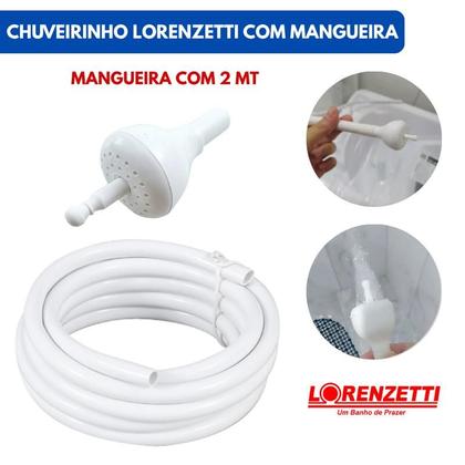 Imagem de Chuveirinho Para Chuveiro Lorenzetti Com 2mt De Mangueira