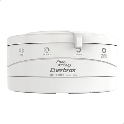 Imagem de Chuveiro Branco 4 Temperaturas Ducha 220V 6800W Com Braço