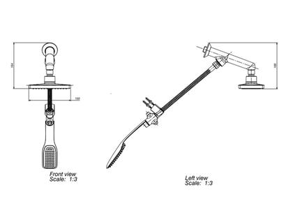 Imagem de Chuveiro com desviador e ducha manual Deca Flex