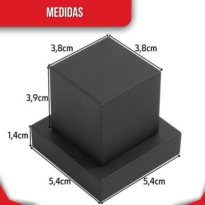 Imagem de Chuveiro Completo Desviador Metal Preto Fosco 2x Acabamentos