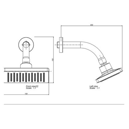 Imagem de Chuveiro De Parede Deca Flex Retangular Cromado 1965.C.Std