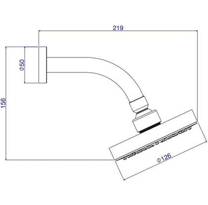 Imagem de Chuveiro de Parede Flex com Tubo 1955.C.STD - Deca