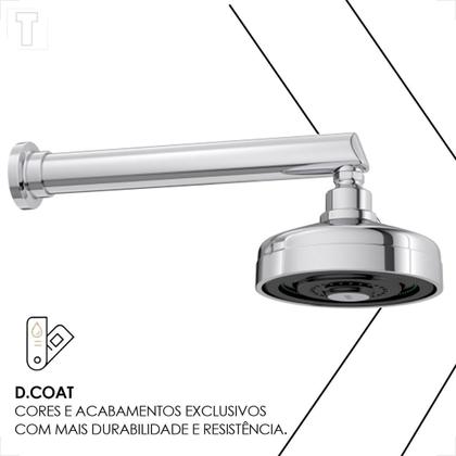 Imagem de Chuveiro deca acqua plus c/tubo parede 1990.c.ct cromado