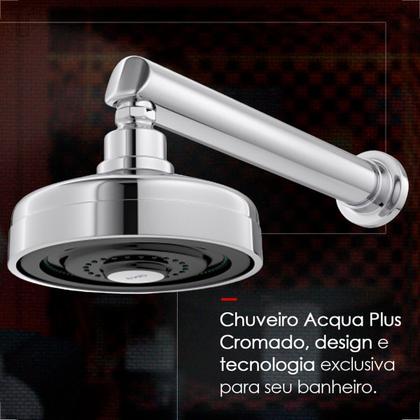 Imagem de Chuveiro deca acqua plus c/tubo parede 1990.c.ct cromado